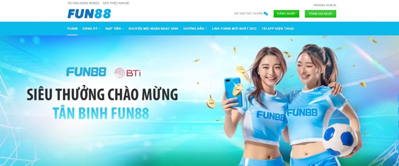 Trang web cá độ bóng đá Fun88